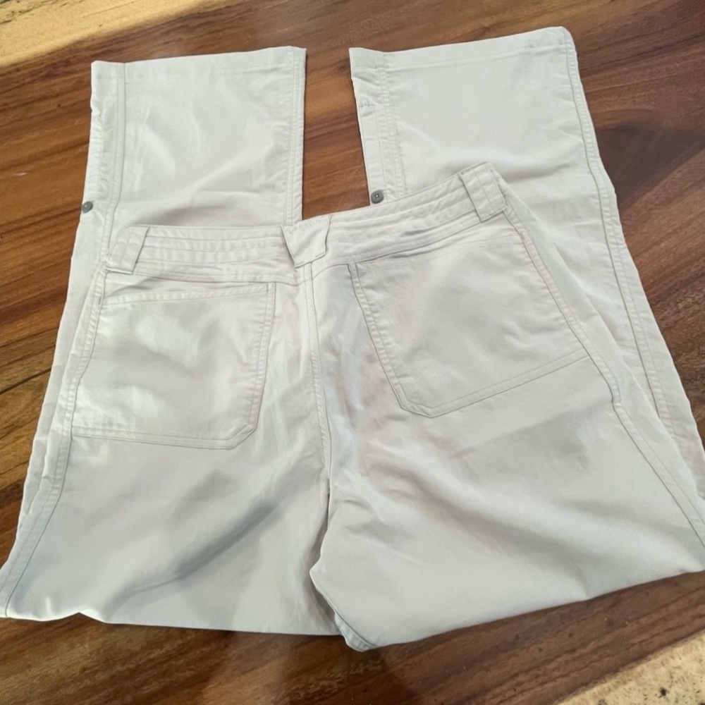 PATAGONIA Women’s Convertible Length Pants Tan Size 8  Tan Outdoor Hiking - Picture 4 of 9